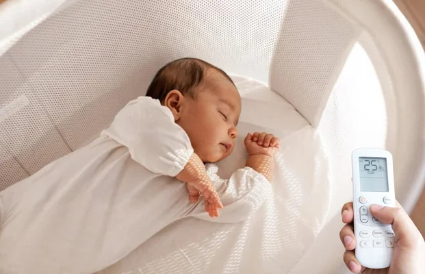 Trẻ em nằm m&aacute;y lạnh c&oacute; tốt kh&ocirc;ng?